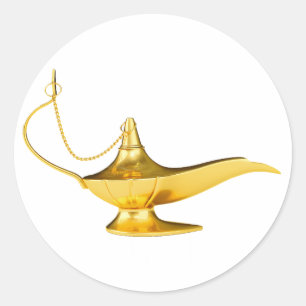 Magic Genie Lamp Ronde Sticker