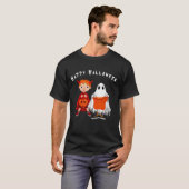 Magic Ghost Happy Halloween T-Shirt (Voorkant volledig)