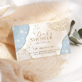 Magic Glitter Abstract Modern Baby shower Informatiekaartje