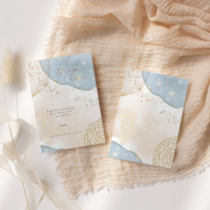 Magic Glitter Abstract Modern Baby shower Informatiekaartje