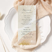 Magic Glitter Abstract Modern Baby shower Menu