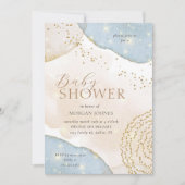 Magic Glitter Abstract Pastel Baby shower Kaart (Voorkant)