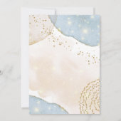 Magic Glitter Abstract Pastel Baby shower Kaart (Achterkant)