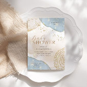 Magic Glitter Abstract Pastel Baby shower Kaart