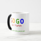 MAGIC GOGO  CUP -die Tasse, die dich verzaubert Magische Mok (Voorkant links)