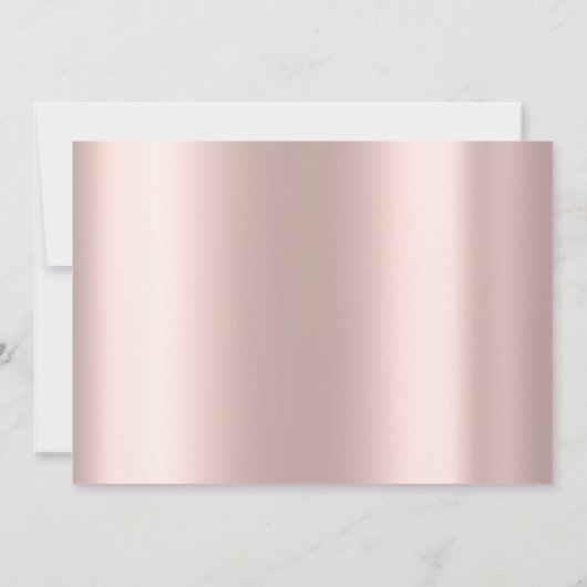 Magic Gold Mimetic Eenhoorn Paard Verjaardagsfeest Kaart (Achterkant)