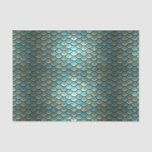 Magic Green Dragon Scale Fantasy Gift Tissue Paper Tissuepapier (Voorkant)