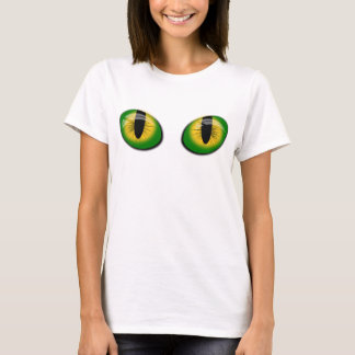 Magic Groen Geel Kattenogen Meisje Vrouw T-shirt
