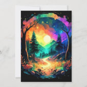 Magic Grove Bohemian Verjaardag Kaart (Achterkant)