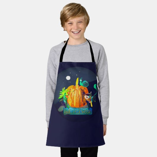 Magic Halloween Animals – Pumpkin & Spirit Friends Schort (Gedragen)