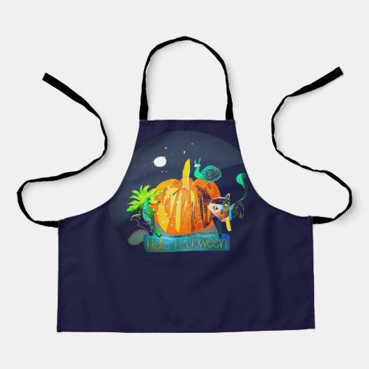 Magic Halloween Animals – Pumpkin & Spirit Friends Schort (Voorkant)