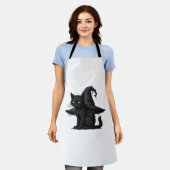 Magic Halloween Cat Classic T-shirt Schort (Gedragen)