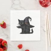 Magic Halloween Cat Classic T-shirt Servet (Insitu)