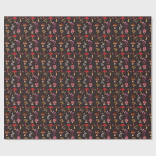 Magic Hand Crafted Mushroom Patroon Cadeaupapier (Vlak)