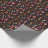 Magic Hand Crafted Mushroom Patroon Cadeaupapier (Hoek)