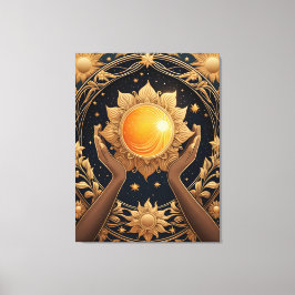 Magic Handen Tarot schilderij Canvas Afdruk