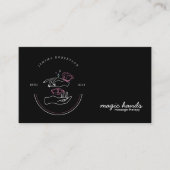 Magic Hands Massage Therapist Esoteric Business Ca Visitekaartje (Voorkant)
