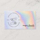 Magic Hands Massage Therapist Esoteric Visitekaartje (Voorkant)