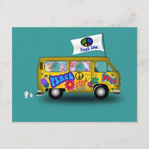 Magic Hippie Van Briefkaart