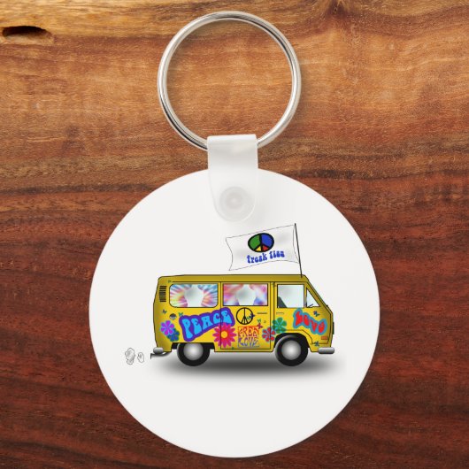 Magic Hippie Van Sleutelhanger (Voorkant)