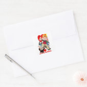 Magic Honey Bunny Vierkante Sticker (Envelop)