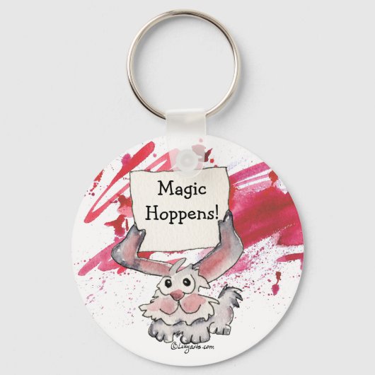 Magic Hoppens Cute Personalized Keychains Sleutelhanger (Voorkant)