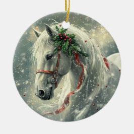 Magic Horse Kerst Ornament - Keramisch op maat