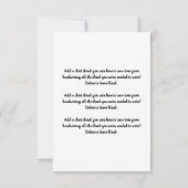 Magic Hot Roze Eenhoorn Glitter Whimsical Verjaard Bedankkaart (Achterkant)