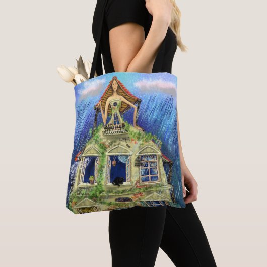 Magic House Girl Canvas tas Fantasy (Dichtbij)