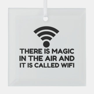 MAGIC IN DE LUCHT IS WIFI GLAS ORNAMENT