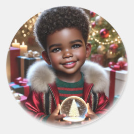 Magic in His Hands: A Christmas Spark Ronde Sticker