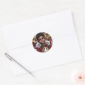 Magic in His Hands: A Christmas Spark Ronde Sticker (Envelop)