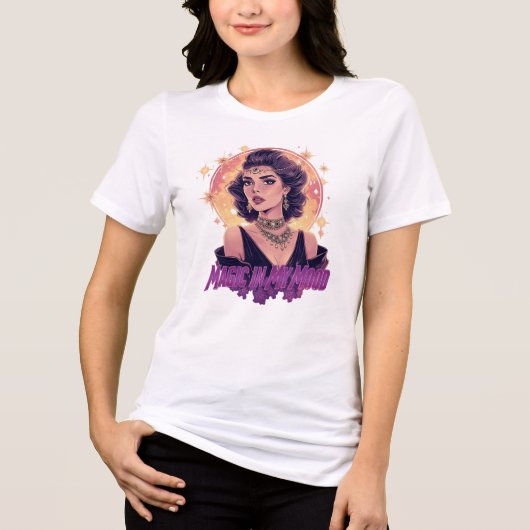 Magic in My Mood T-Shirt – Retro Witchy Aesthetic (Voorkant)