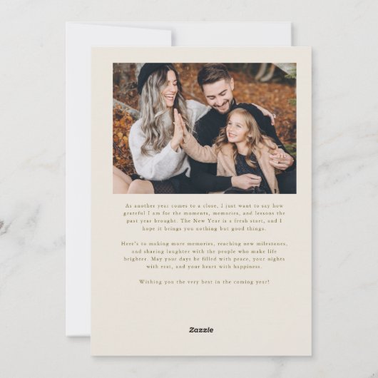 Magic In The Air Multi Photo Cream Feestdagenkaart (Achterkant)