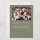 Magic In The Air Multi Photo Sage Green Feestdagenkaart (Achterkant)
