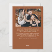 Magic In The Air Multi Photo Terracotta Feestdagenkaart (Achterkant)