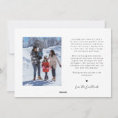 Magic In The Air White Multi Photo Holiday Card Feestdagenkaart (Achterkant)