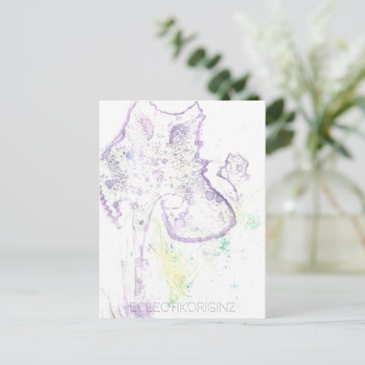 Magic Ink Briefkaart (Staand voorkant)