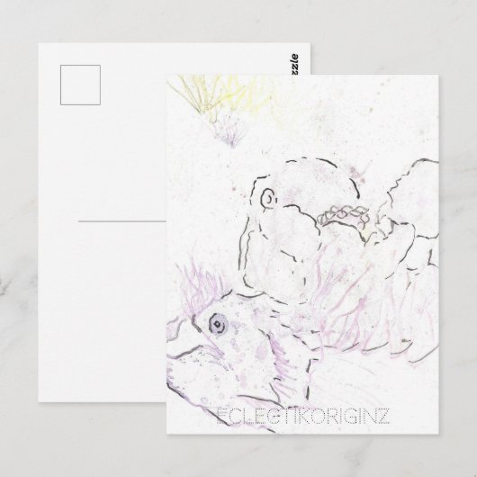 Magic Ink Briefkaart (Voorkant / Achterkant)