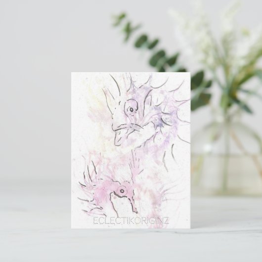 Magic Ink Briefkaart (Staand voorkant)