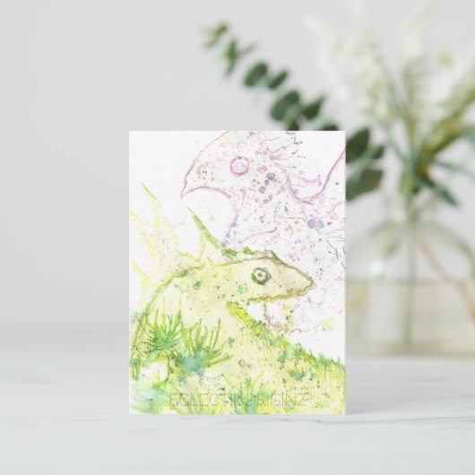 Magic Ink Briefkaart (Staand voorkant)