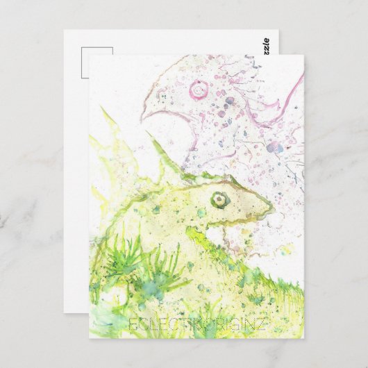 Magic Ink Briefkaart (Voorkant / Achterkant)