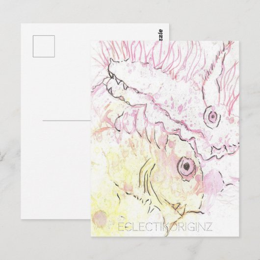 Magic Ink Briefkaart (Voorkant / Achterkant)