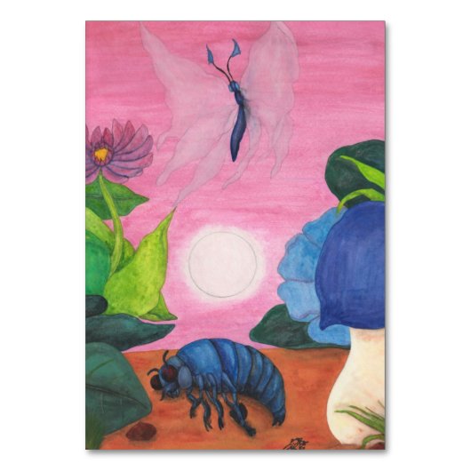 Magic Insect Butterfly Transformation Illustration Kaart (Voorkant)