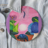 Magic Insect Butterfly Transformation Illustration Ronde Button 6,0 Cm (In situ)