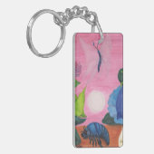 Magic Insect Butterfly Transformation Illustration Sleutelhanger (Voorkant Links)