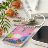 Magic Insect Butterfly Transformation Illustration Sleutelhanger (Voorkant Rechts)