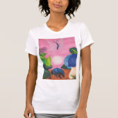 Magic Insect Butterfly Transformation Illustration T-shirt (Voorkant)