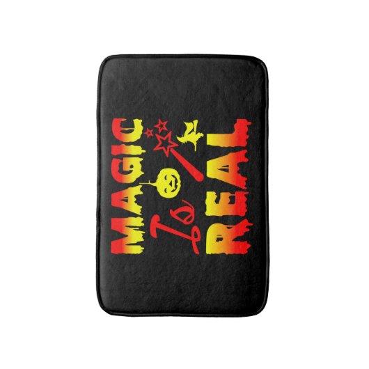 Magic is echt een halloween pomkin witch badmat (Voorkant Verticaal)