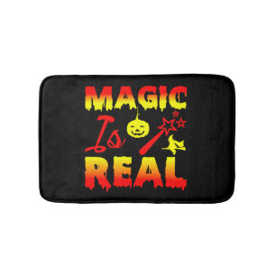 Magic is echt een halloween pomkin witch badmat